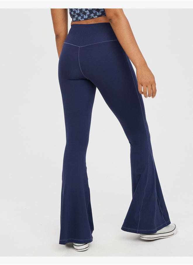 Aerie - OFFLINE By Aerie Real Me High Waisted Crossover Flare Legging - Image 1