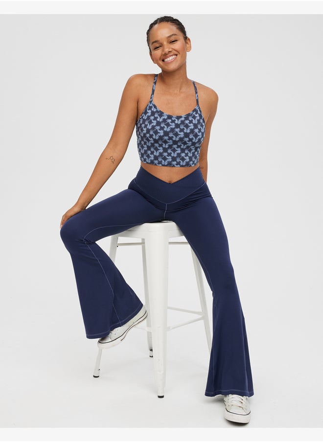 Aerie - OFFLINE By Aerie Real Me High Waisted Crossover Flare Legging - Image 1