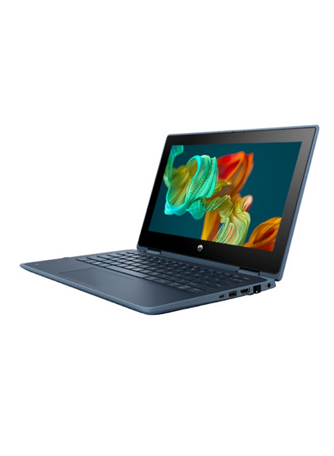 HP ProBook x360 11 G5 EE Laptop With 11.6-Inch HD Display, Pentium Silver N5030 Processor/4GB RAM/128GB SSD/Windows 10 Pro/Intel UHD Graphics 605 English/Arabic Blue - Image 2