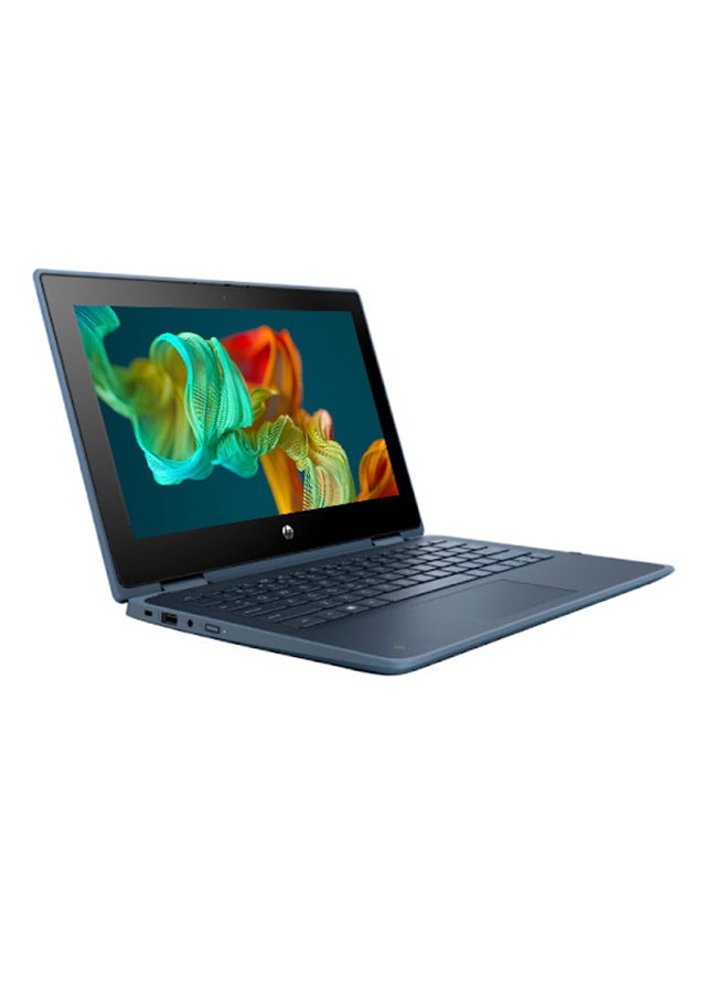 HP ProBook x360 11 G5 EE Laptop With 11.6-Inch HD Display, Pentium Silver N5030 Processor/4GB RAM/128GB SSD/Windows 10 Pro/Intel UHD Graphics 605 English/Arabic Blue - Image 3