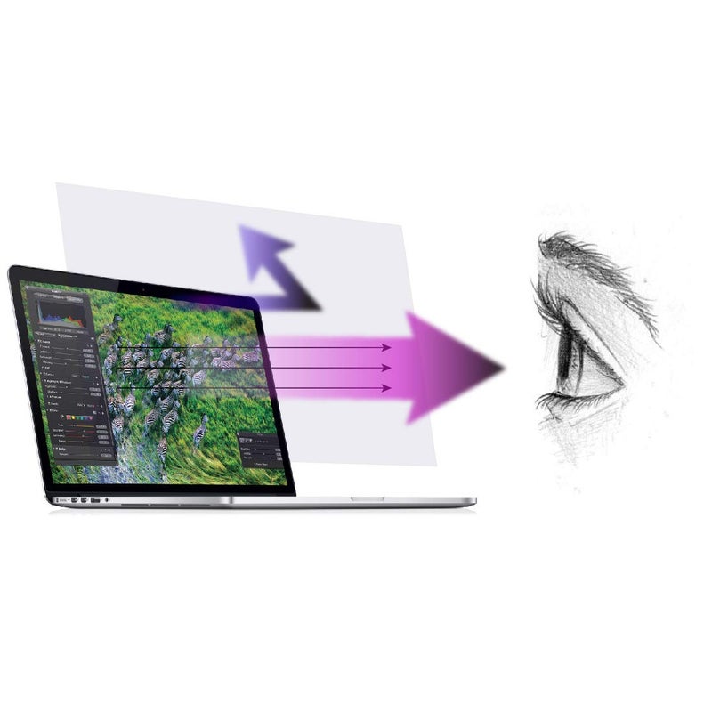 EZ-Pro Screen Protector Premium Anti Blue Light Screen Protector (2 Pack) Compatible with MacBook Air 11 inch Model Number A1370 & A1465. Filter Out Blue Light and Relieve Computer Eye Strain to Help You Sleep Better - Image 5