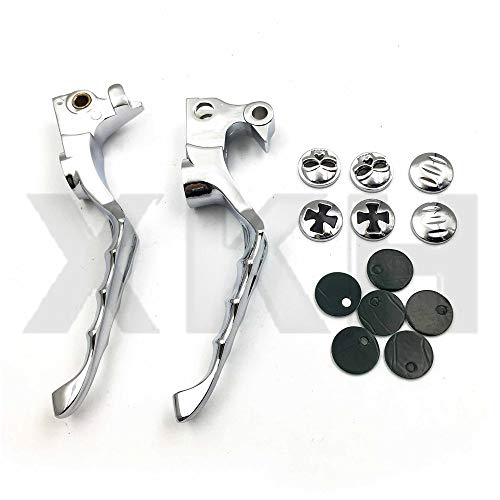 XKH-MOTO XKH- Motorcycle Parts Brake Clutch Hand Lever Compatible with Street Glides Road Kings Chrome [B00Y44IEJ2] - Image 3