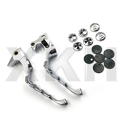 XKH-MOTO XKH- Motorcycle Parts Brake Clutch Hand Lever Compatible with Street Glides Road Kings Chrome [B00Y44IEJ2] - Image 5