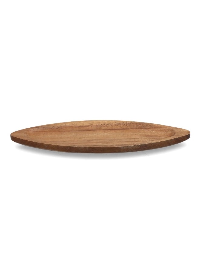 Bien Servi Elegant Design Oval Shaped Acacia Serving Plate Brown 2 x 9.6 x 29.5 cm AW19-X041-M - Image 3