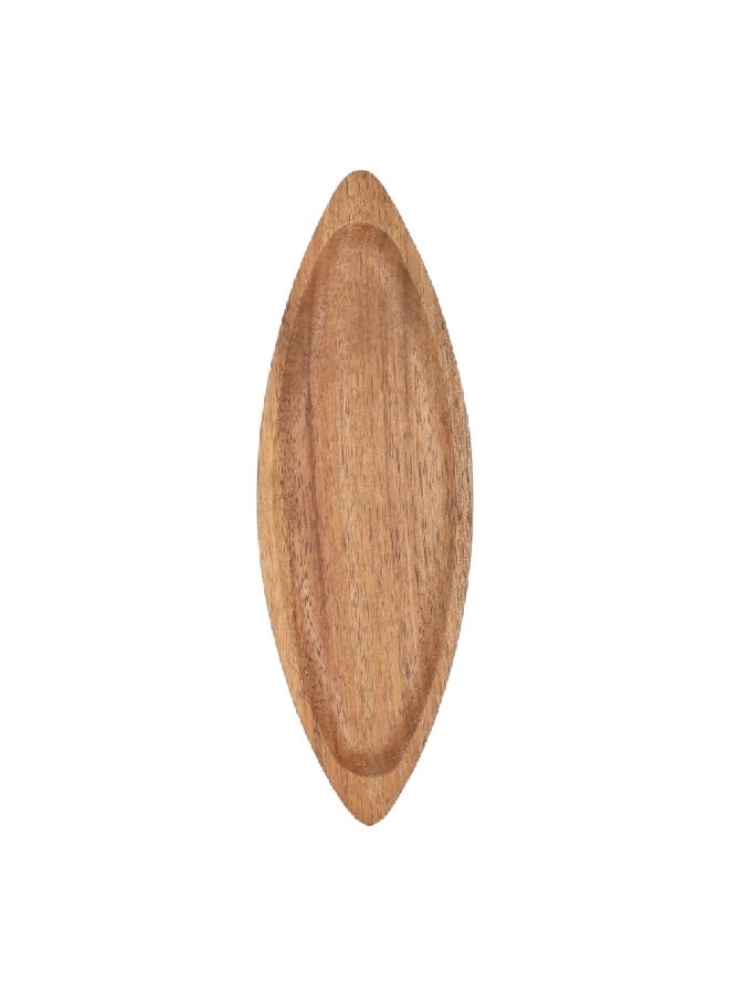 Bien Servi Elegant Design Oval Shaped Acacia Serving Plate Brown 2 x 9.6 x 29.5 cm AW19-X041-M - Image 1
