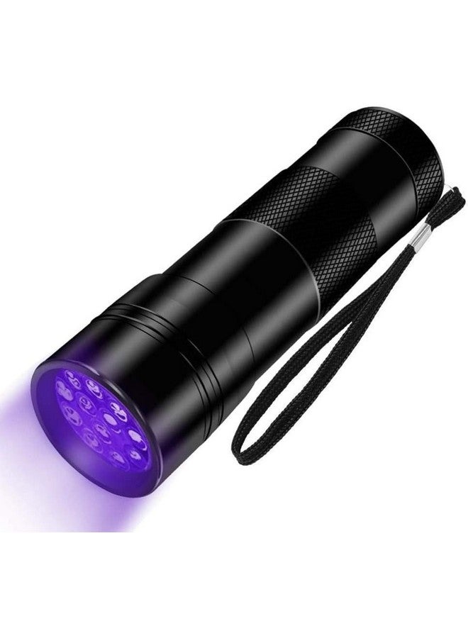 NEXT GEEK 395-400nm 12 LED ضوء UV مصباح يدوي مقاوم للماء ضوء فوق بنفسجي (معدني) - Image 1