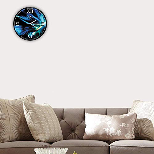IIK COLLECTION 12-inch Designer Plastic Analogue Round WallClock for Home, Kitchen, Living Room, Bedroom, Office (30 cm x 30 cm x 6 cm) - Image 4