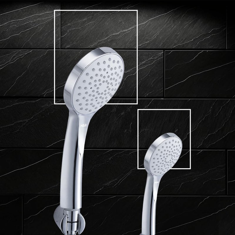 Mila India MILA Hydroflo Hand Shower MBHC0200CM Hand Shower with Chrome Hand Shower Single Function Full Spray 90mm Hose 15 metres - Image 1