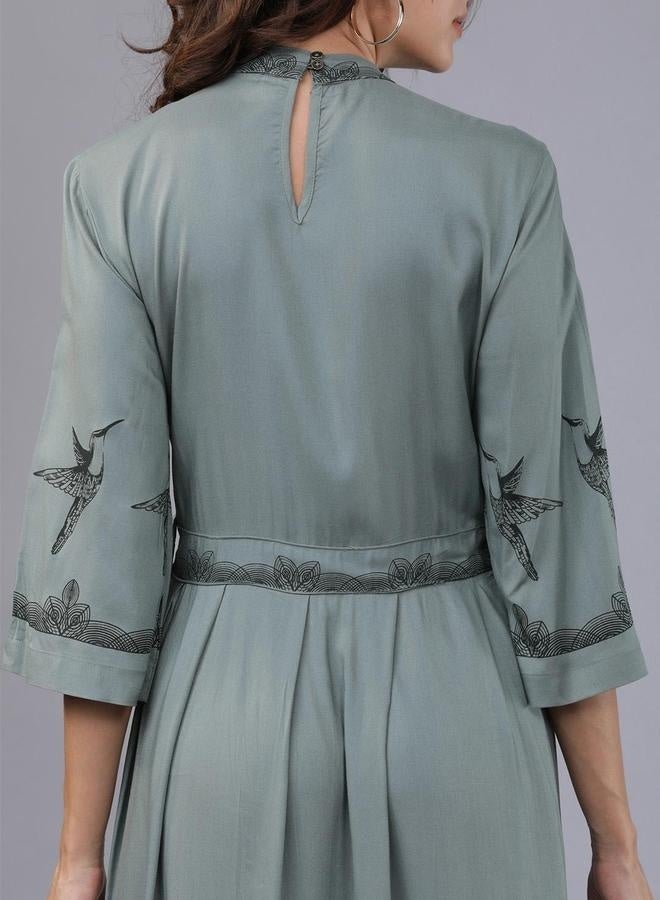 Tokyo Talkies Pleated A-Line Dress - Image 5