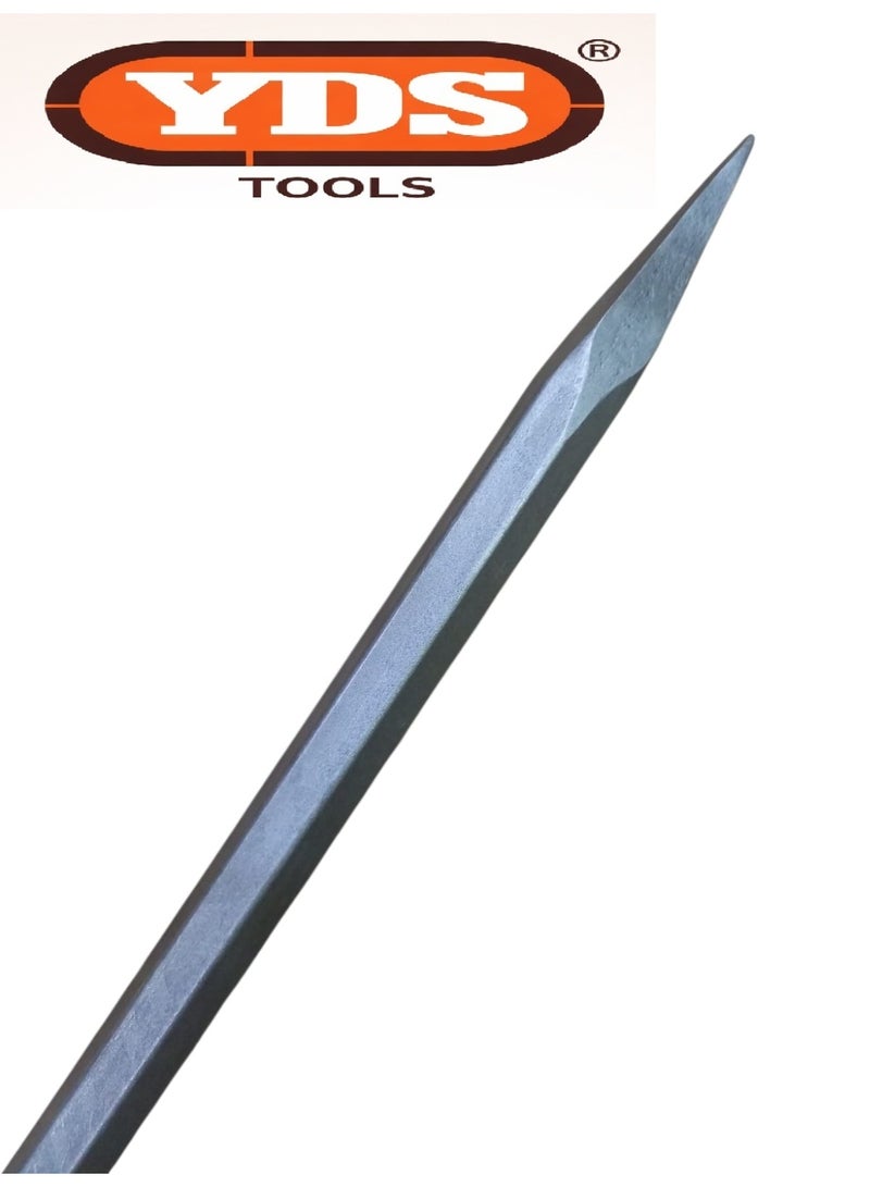 YDS 2PCS Hammer Drill Chisel Set YDS – 17 × 600 mm Heavy Duty Steel for Demolition & Concrete Work – Model YDS-0132-6 - Image 3