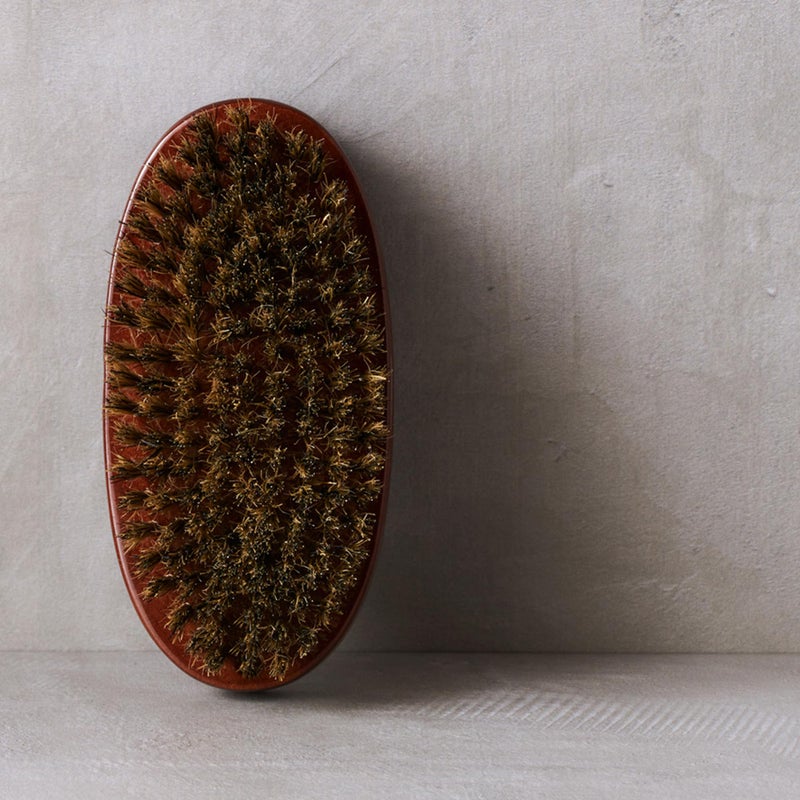 Diane Premium 100% Boar Bristle Military Wave Brush for Men and Barbers â€“ Medium Bristles for Thick Coarse Hair â€“ Use for Detangling, Smoothing, Wave Styles, Soft on Scalp, Restores Shine - Image 5