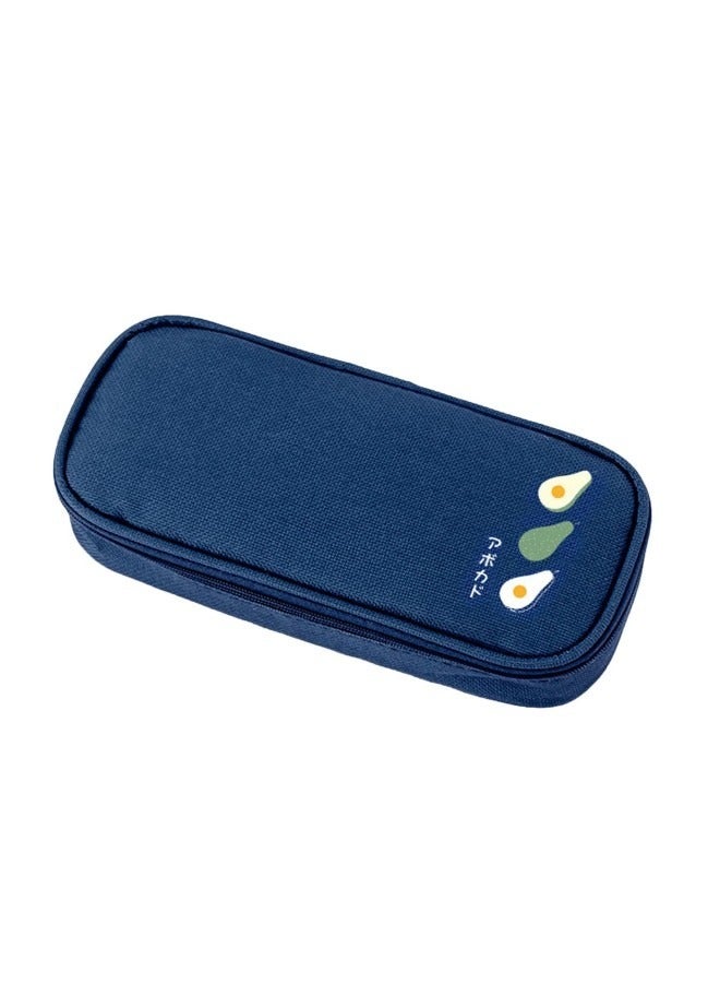 GGEROU Pencil Case,Large Capacity Pen Bag,Colored Pencil Bag with Zipper,Student School Supplies,Suitable for the Beginning of School Season,Beginning of School Gifts (Blue) - Image 1