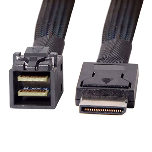 CY Cable OcuLink PCIe PCI-Express SFF-8611 4i to Mini HD SFF-8643 SSD Data Active Cable 50cm - Image 2