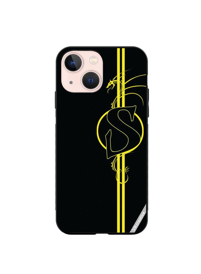 VR CREATIVE Protective Case Cover For Apple iPhone 13 Letter S Design Multicolour - Image 1