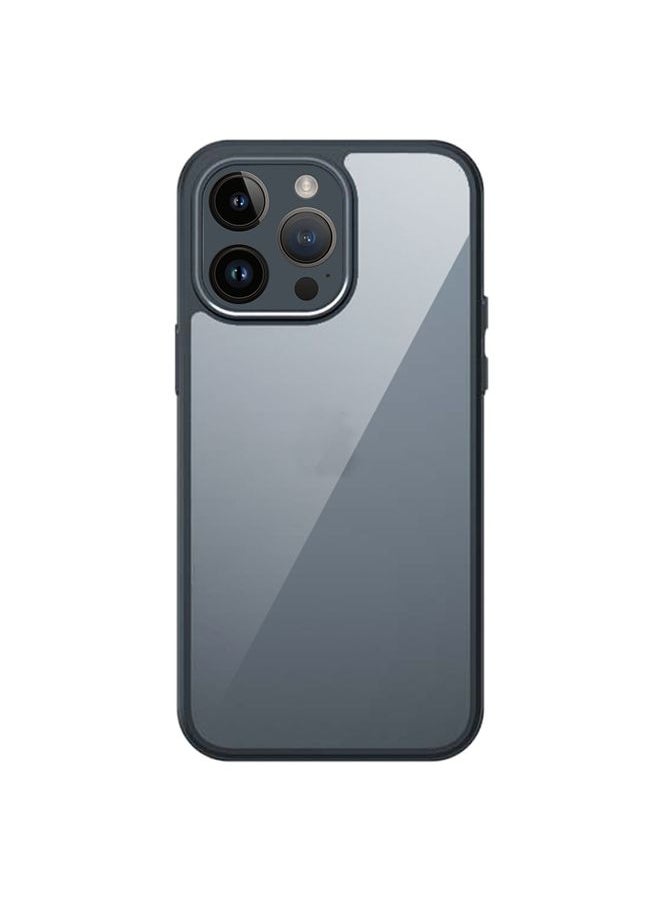 HuHa Case Cover For iPhone 13 Pro Armor Precise Hole PC Hybrid TPU Phone Case Transparent 