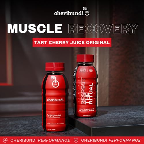 Cheribundi Tart Cherry Juice Original  Tart Cherry Sweetened with Apple Juice  Athletes Recovery Drink  Promotes Restorative Sleep Muscle Recovery  Boosts Performance  8 floz 12 Pack - Image 5