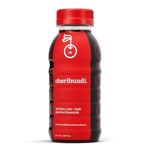 Cheribundi Tart Cherry Juice Original  Tart Cherry Sweetened with Apple Juice  Athletes Recovery Drink  Promotes Restorative Sleep Muscle Recovery  Boosts Performance  8 floz 12 Pack - Image 1