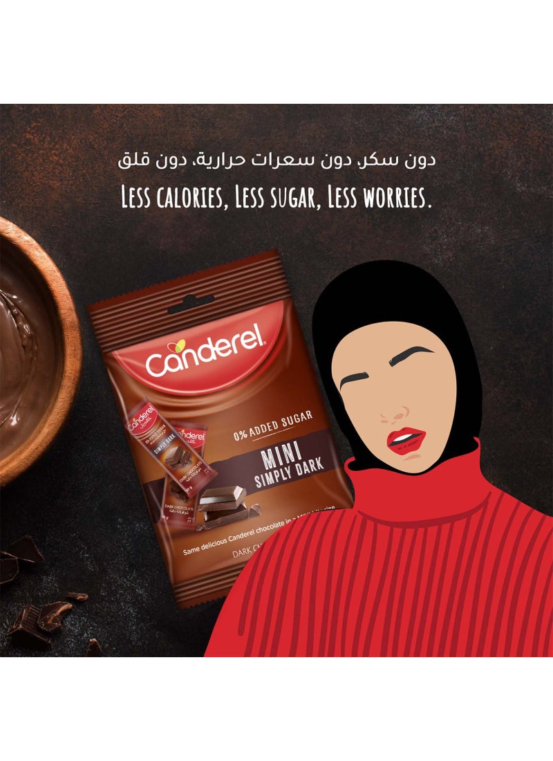 Canderel Dark Minis Sugar Free Chocolate - Image 5