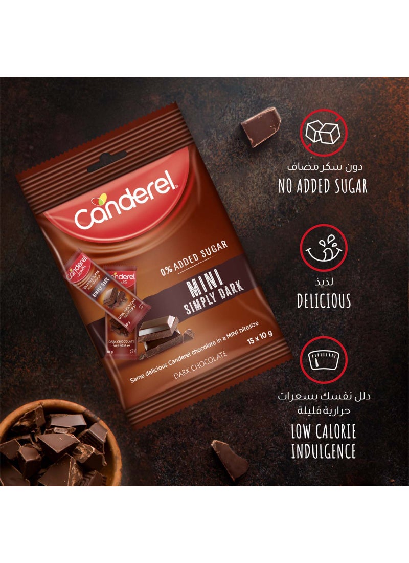 Canderel Dark Minis Sugar Free Chocolate - Image 3