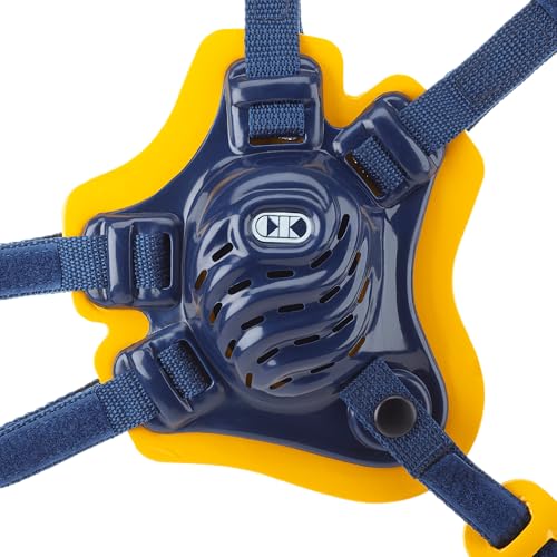 Cliff Keen Tornado Wrestling Headgear (Navy Blue/Light Gold/Navy Blue) - Image 2