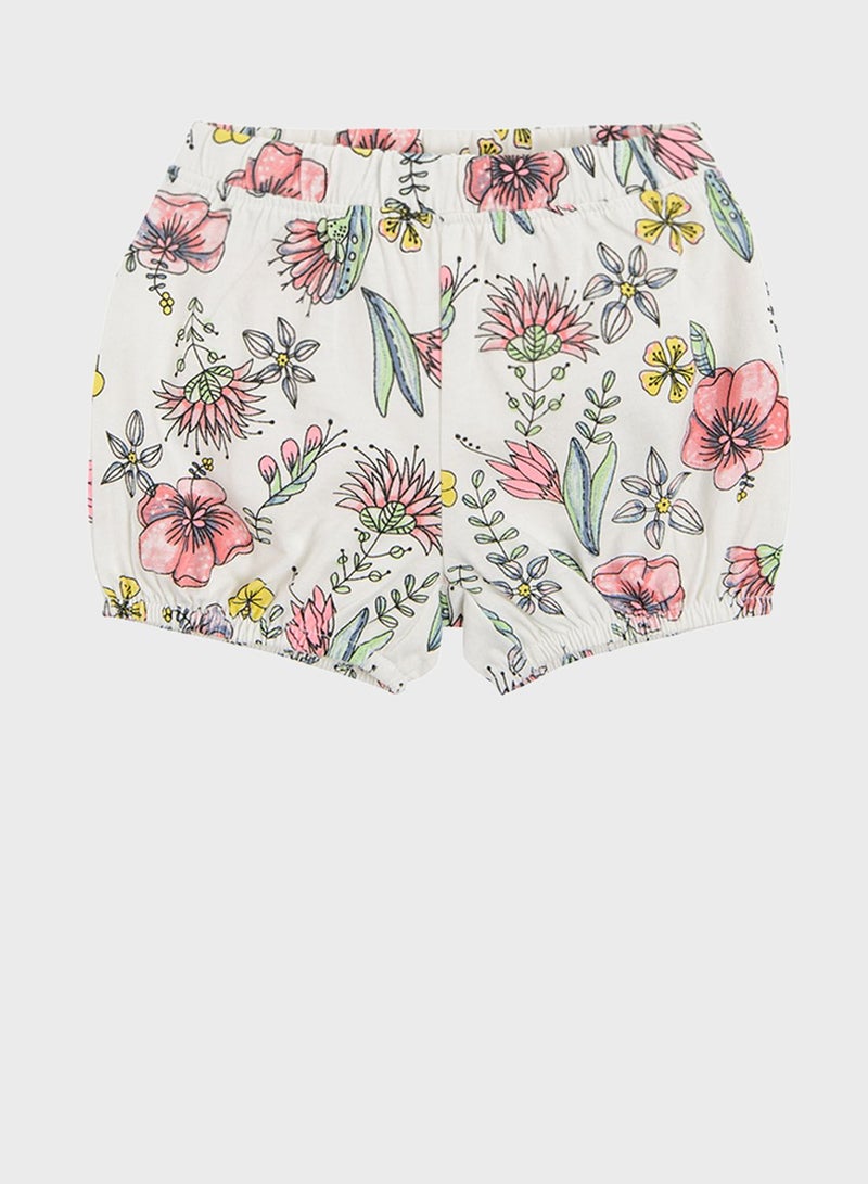 SMYK Infant 2 Pack Flower Print Shorts  - Image 2