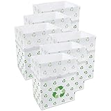 Clean Cubes 13 Gallon Disposable Trash Cans & Recycling Bins, 6 Pack (Recycle) - Image 1