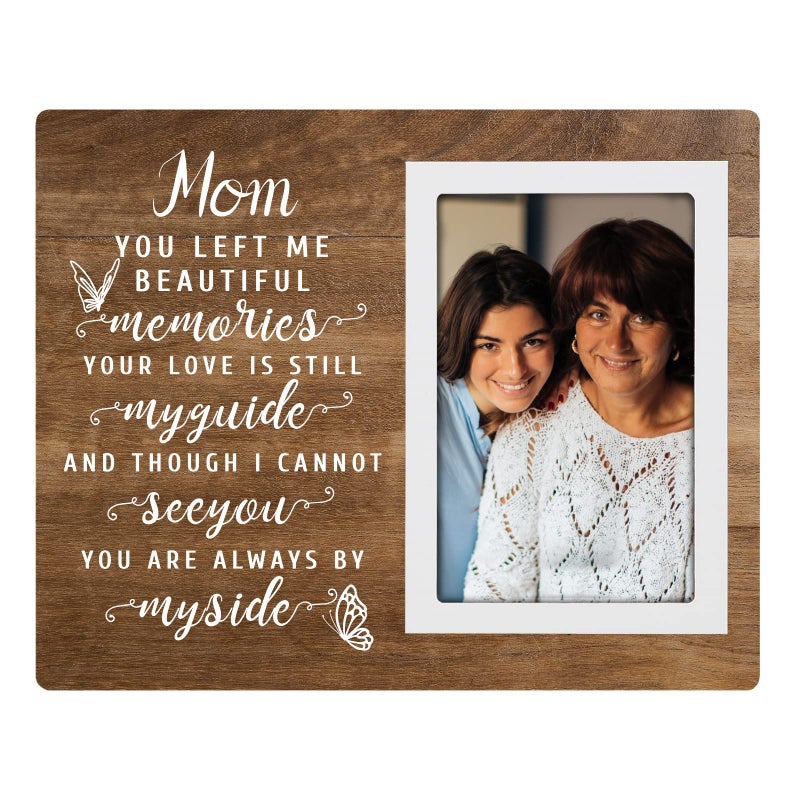 SteadStyle Memorial Gift for Loss of Mother Memorial Picture Frames Sympathy Gifts for Loss of Mom Bereavement Gifts for Loss Brown