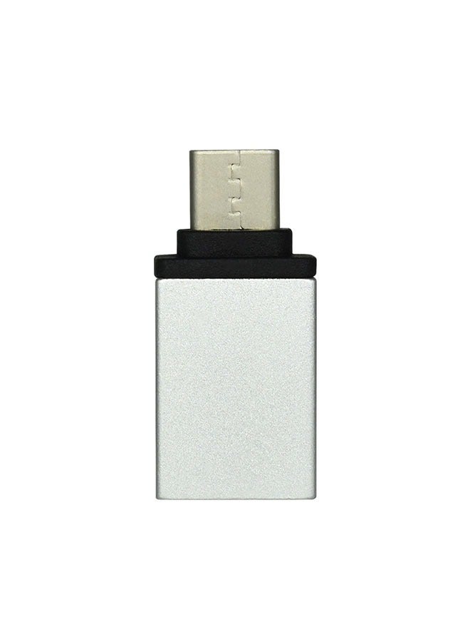 Type C USB OTG Adapter Silver - Image 2