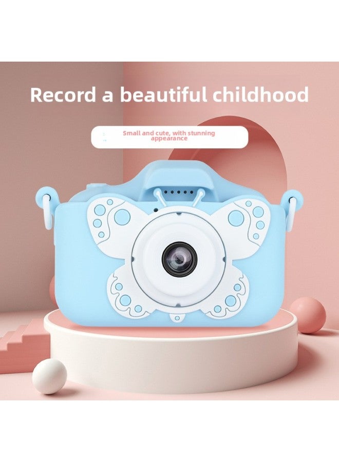 Generic X5S Children's Camera HD X2 Camera Video Small SLR Double Camera Mini Toy Children's Gift-Body Color:X5s General List Photo Blue  - Image 1
