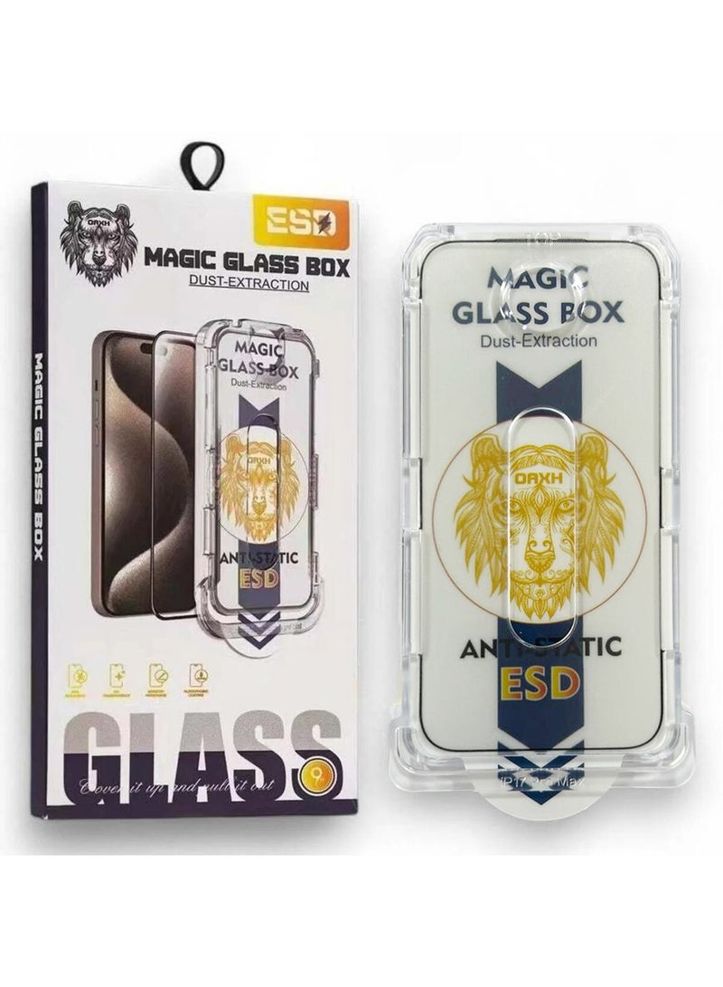 ESD 3D Tempered Glass for iPhone 17 Pro Max Magic Glass Box HD Full Cover Easy Installation - Image 1