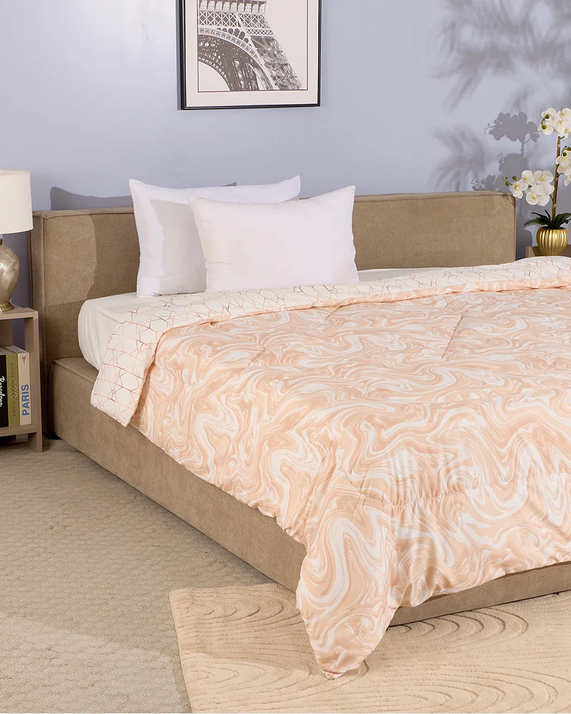 REDTAG Beige Printed Comforter Single Size