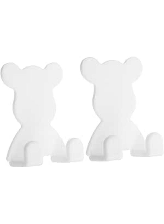 2Pcs Self Adhesive Wall Mounted Bathroom Storage Rack For Shaving Brush Organization - Image 1