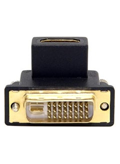 erorex 90 Degree Up Angled DVI Male to HDMI Female Adapter for Computer & HDTV & Graphics Card (Up-Angled)  - Image 1