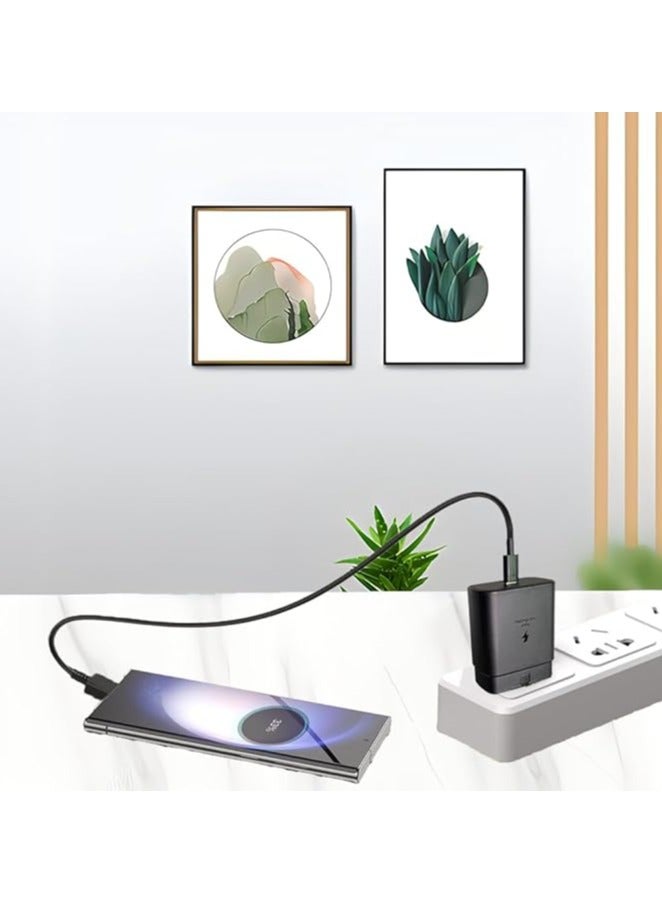 45W Fast Charger adapter, USB C Fast charger plug and 1.5m Type C charging cable, compatible with Samsung Galaxy Galaxy S25 Ultra, S24 Ultra, S23 Ultra, S22, Z Fold 5, A14, A33, A54 USB C charging c - Image 3