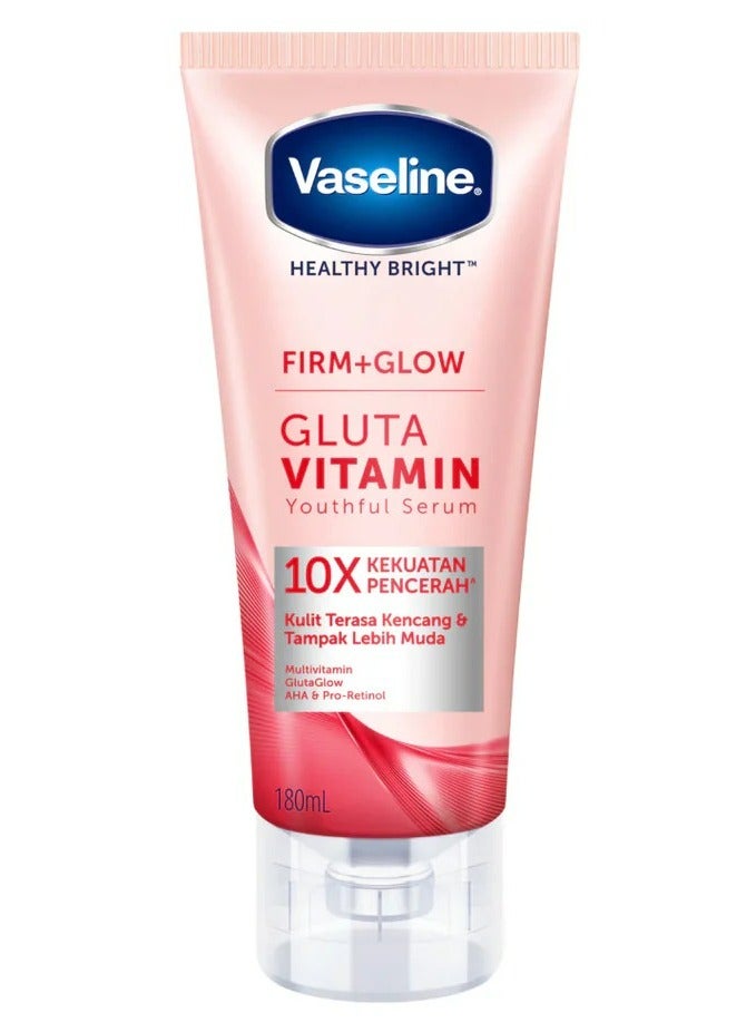 فازلين سيروم الجسم الشبابي جلوتا فيتامين بقوة تفتيح 10 مرات - 180 مل - Image 1
