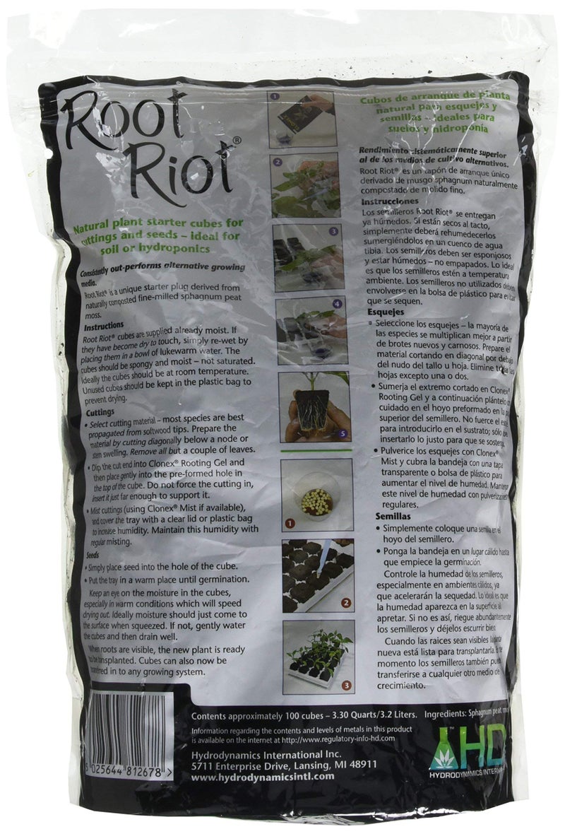 HydroDynamics Root Riot Plant Starter Cubes - Image 2