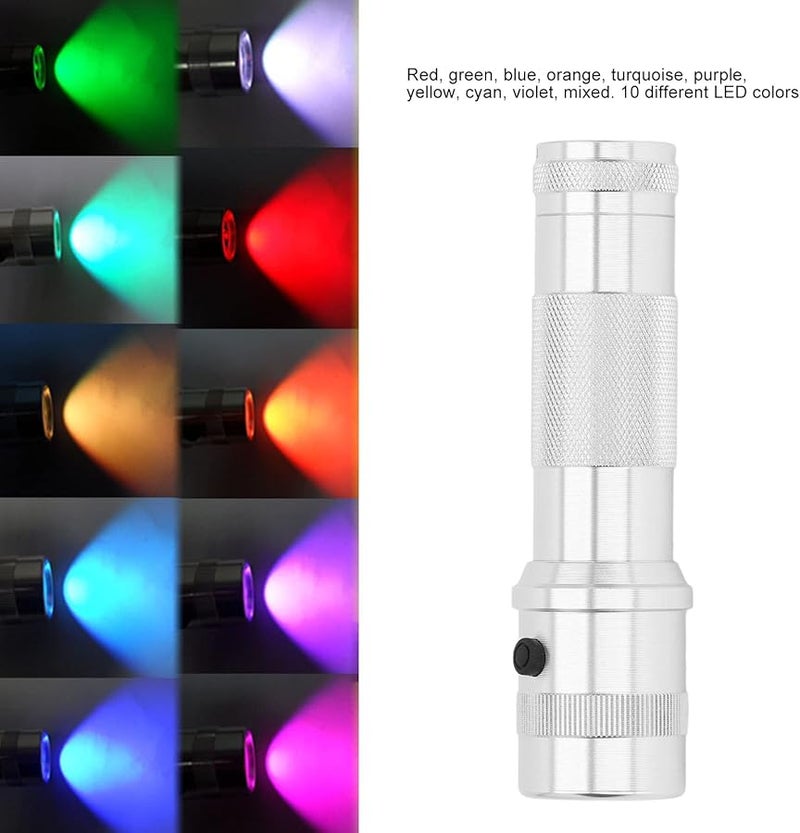 Marhynchus 10 Color LED Flashlight IPX4 Waterproof Portable Stage Light - Image 1