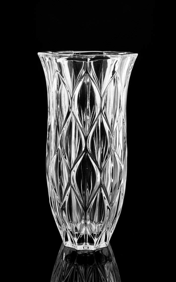 Amlong Crystal Amlong Crystal Large Size Clear Floral Vase 12 inches High (6 inch Top and 3 inch Bottom)  - Image 3