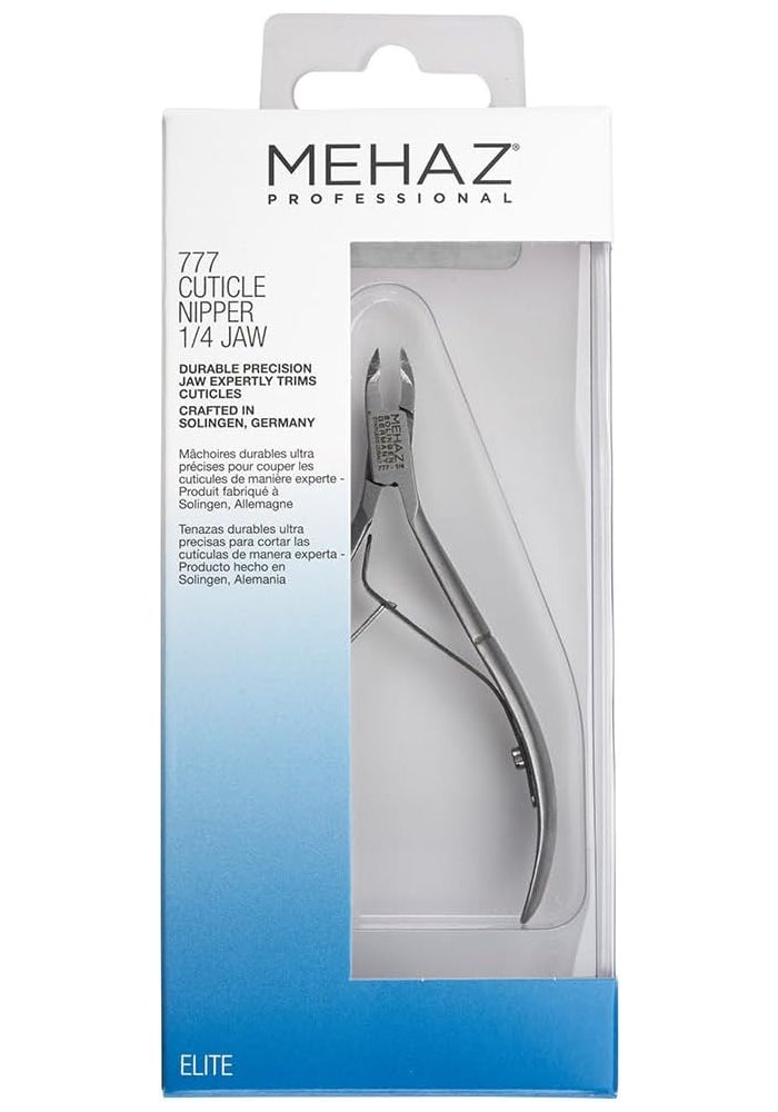 Mehaz Stainless Steel Cobalt Nipper, 1/4 Jaw for Precision Cuticle and Nail Trimming - Image 2