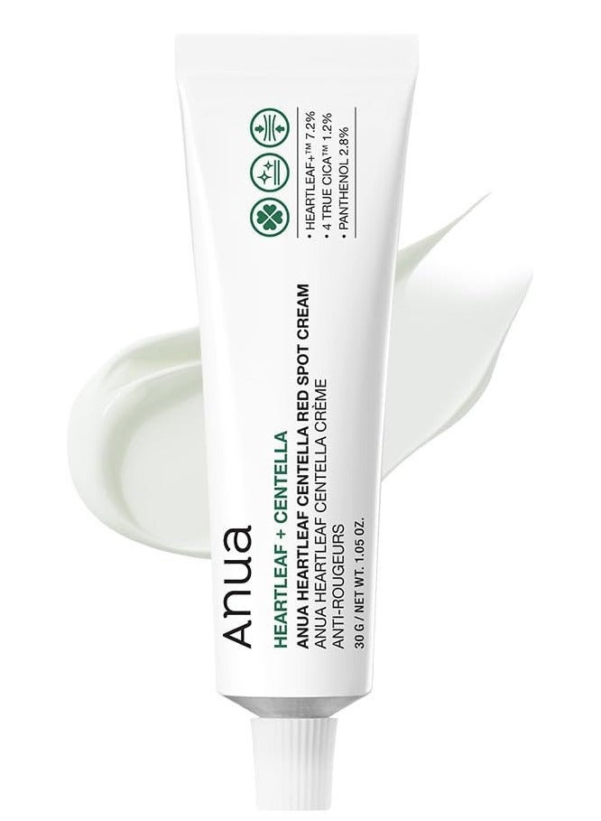 Anua Wonder Heartleaf Centella Red Spot Cream, Hydration Face Moisturizer for Skin Relief, Niacinamide, Centella, Panthenol, Spot Treatment for sensitive skin, Non-comedogenic, Korean Skincare (30g/1.05oz) - Image 1