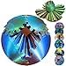 ULTHOOL Gear Ball 3D Printed Spin Ball Cube Fidget Toys Gear Sphere Fidget Toy GearSphere Desk Toy Stress Fidget Balls Fidgets Spinners for Adults Kids Anxiety Relaxing Laser Blue Gold 31 Inch - Image 3