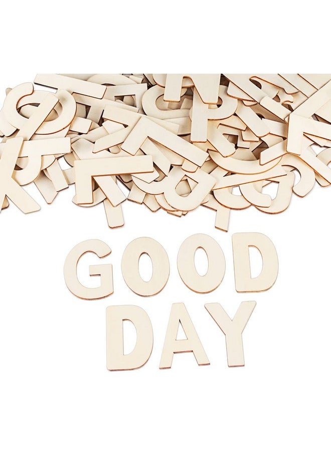 ilauke 3" Wooden Letters 78 Pcs Wood Alphabet Letters For Crafts Wood Letters Sign Decoration Unfinished Wood Letters For Letter Board/Wall Decor/Diy/Painted/Educational  - Image 1