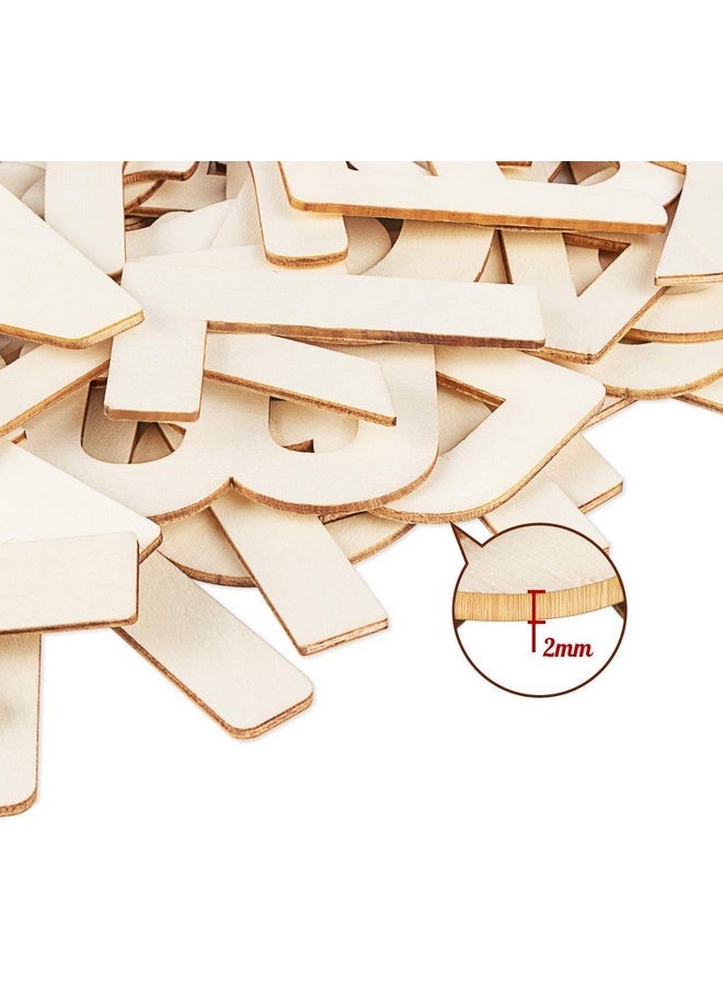 ilauke 3" Wooden Letters 78 Pcs Wood Alphabet Letters For Crafts Wood Letters Sign Decoration Unfinished Wood Letters For Letter Board/Wall Decor/Diy/Painted/Educational  - Image 4