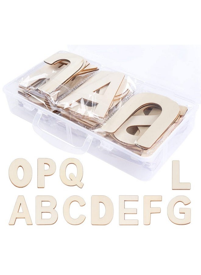 ilauke 3" Wooden Letters 78 Pcs Wood Alphabet Letters For Crafts Wood Letters Sign Decoration Unfinished Wood Letters For Letter Board/Wall Decor/Diy/Painted/Educational  - Image 5