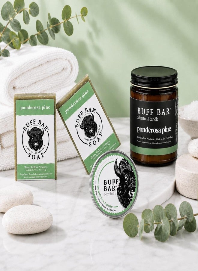 Big Crazy Buffalo Bison Tallow Buff Soap Bar, Ponderosa Pine, (2 pack - Scents of Pine, Cypress & Cedar - Cleans, Moisturizes, Soothes, Hydrates - No Dyes, Chemicals, or Preservatives - Image 5