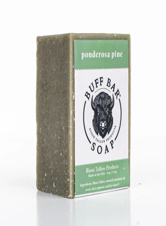 Big Crazy Buffalo Bison Tallow Buff Soap Bar, Ponderosa Pine, (2 pack - Scents of Pine, Cypress & Cedar - Cleans, Moisturizes, Soothes, Hydrates - No Dyes, Chemicals, or Preservatives - Image 2
