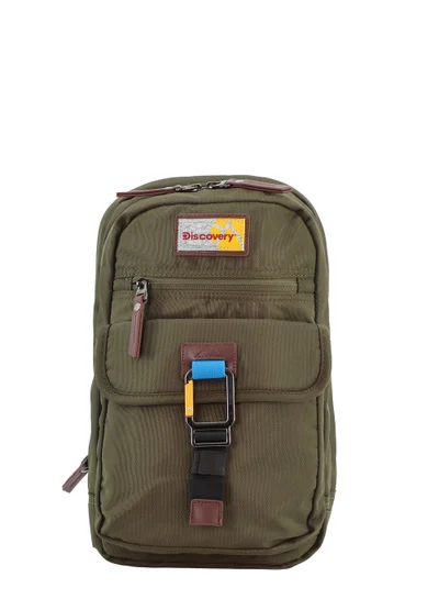 Discovery Discovery ICON Sling Bag 8L Khaki, Durable Lightweight Tablet Compartment Casual Shoulder Bag For Men And Women Removable Shoulder Strap Secure RFID Pocket