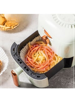 Buffer 50 Pcs Air Fryer Baking Paper Disposable Oil Proof 23 cm Round Baking Paper Xxl  - Image 2