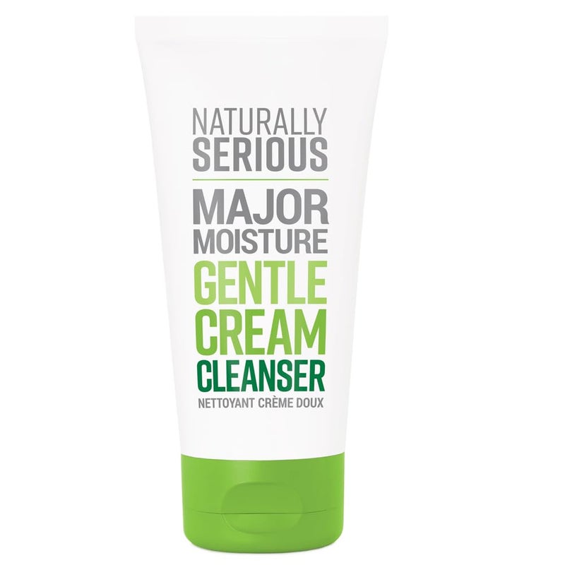 Naturally Serious | Major Moisture Gentle Cream Cleanser, Hydrating Cleanser with Coconut Oil, Makeup-Removing Cleanser, Vegetarian Skincare, Cruelty-Free Skincare - Image 1