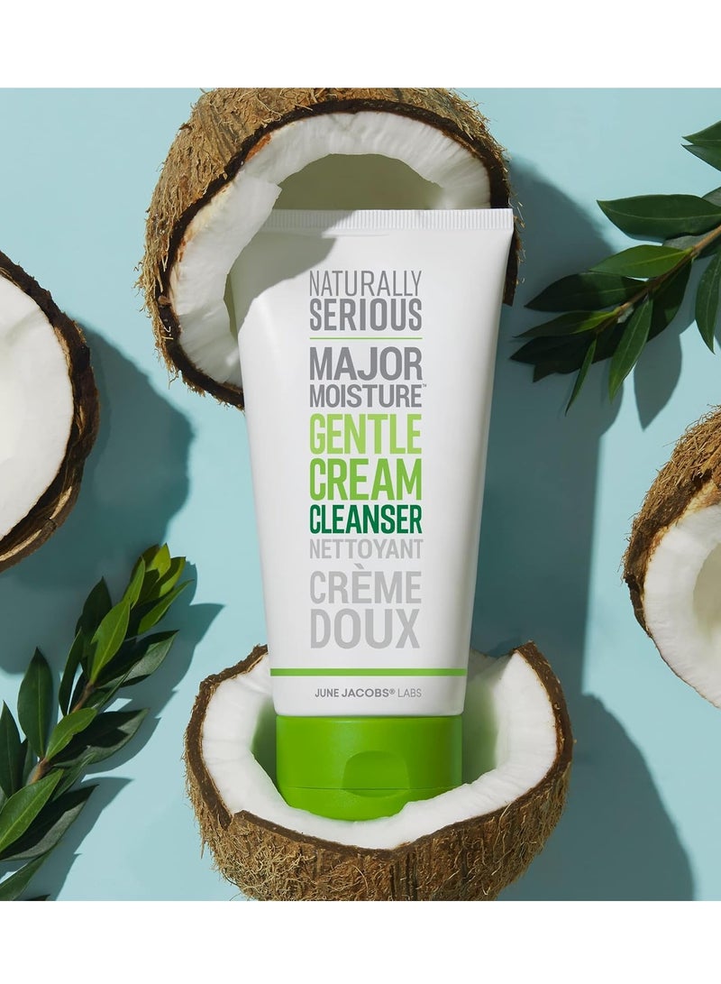 NATURALLY SERIOUS Naturally Serious | Major Moisture Gentle Cream Cleanser, Hydrating Cleanser with Coconut Oil, Makeup-Removing Cleanser, Vegetarian Skincare, Cruelty-Free Skincare - Image 2